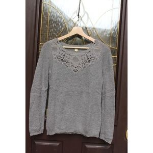 Paris Mohair Wool Sweater Embroidery, Size S